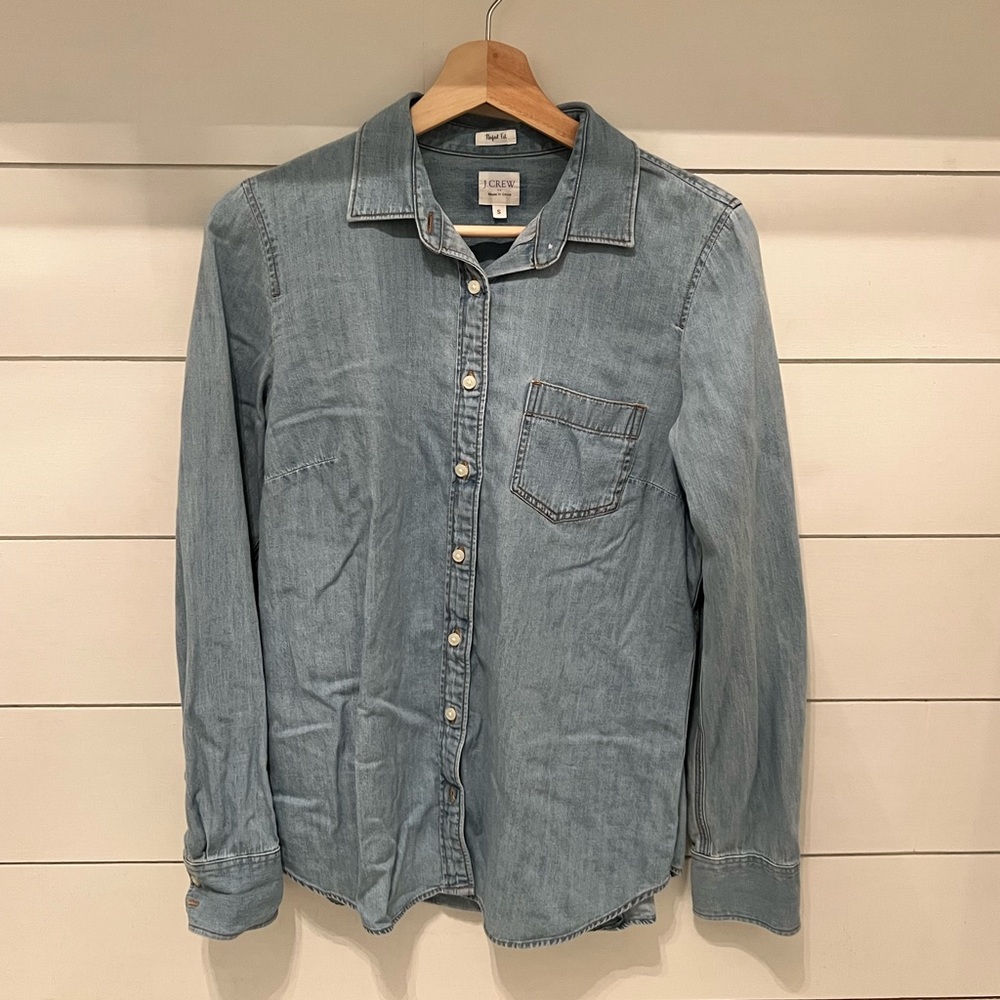 J. Crew chambray button down